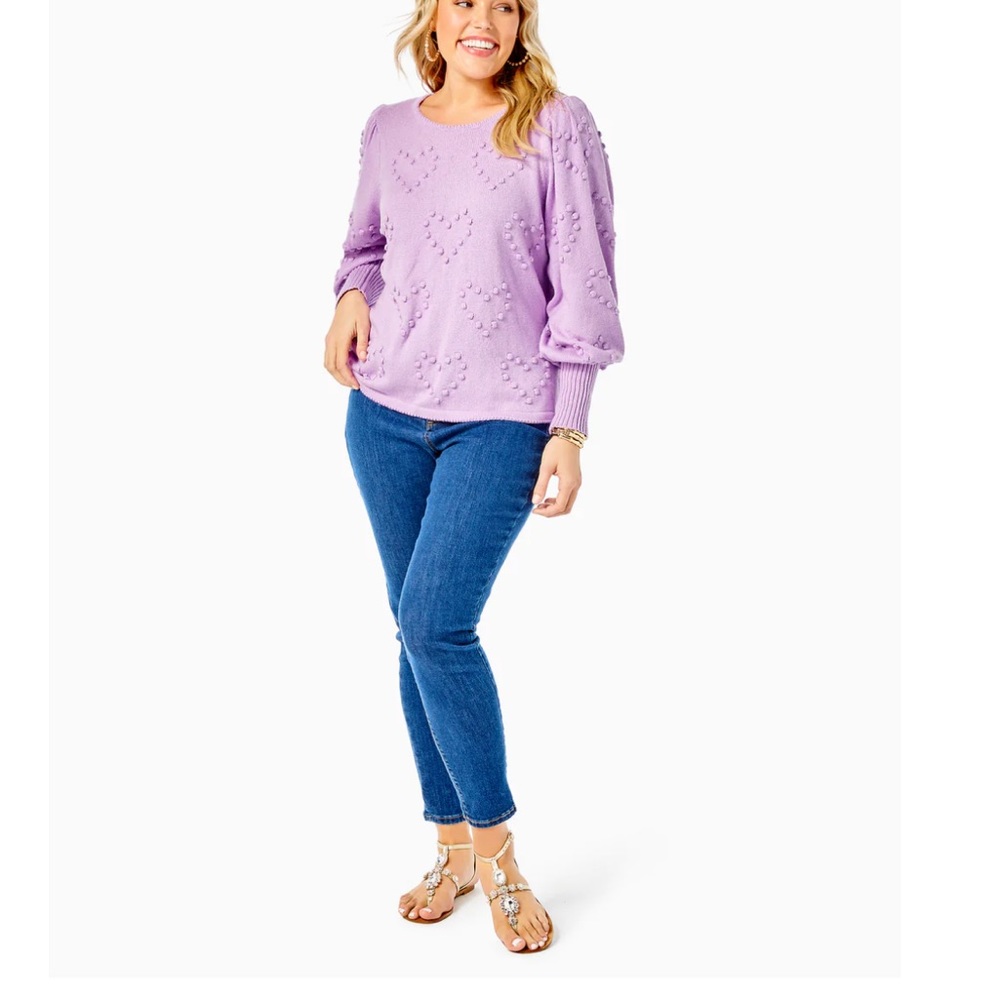 Lilly Pulitzer Kippa heart sweater - Picture 6 of 14